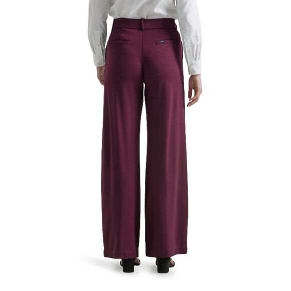 Lee Women's Wide Leg Pull-On Comfort Waist A-Line Knit Dress Pant Size 8M - Picture 2 of 8